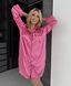 Жіноча сатинова піжама рожева, сорочка, S&ndash;XXXL, м&rsquo;який сатин 2006 фото 8