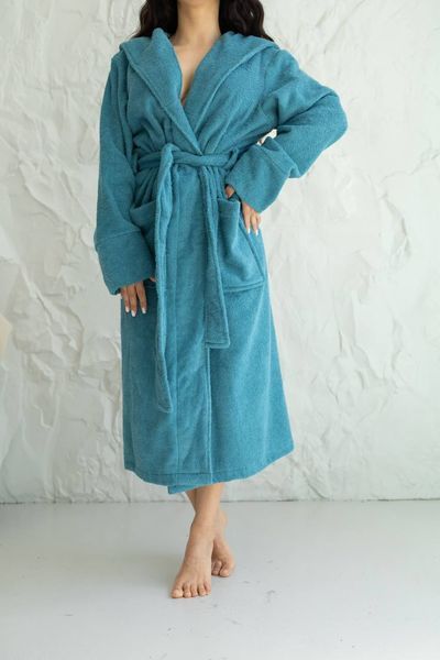 Женский халат 100% хлопок. Плотность 360 г/м Код: 1132_S/M фото