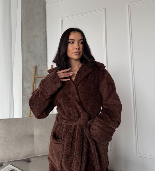 Халат унисекс из махры | Графит, коричневый, чёрный | M/L&ndash;XL/XXL 1072 __M/L фото